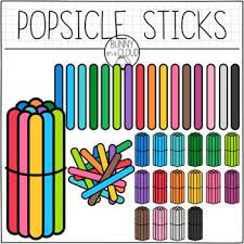 Popsicle Sticks Clipart By Bunny On A Cloud Math Manipulatives Math Clipart Math