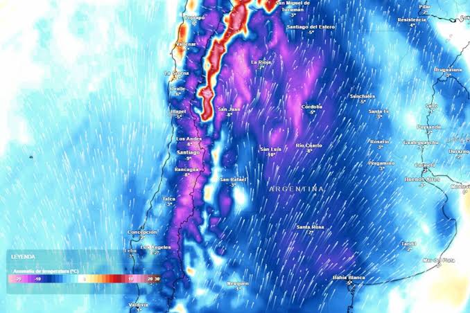 Ola polar se instala en Argentina y Córdoba tiritará de frío con las primeras heladas
