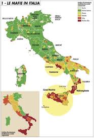 The Mafias In Italy Infographic Map Italy Map Mafia