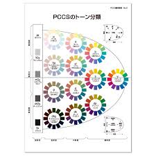 japanese japan color research institute pccs basic wall chart 70731