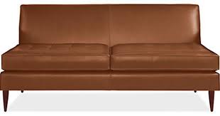 Reese 65 Armless Sofa In Pioneer Cognac Leather Sofas Living Seating Room Board Leather Sofa Living Cognac Leather Sofa Leather Sofa