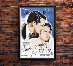 Penny Serenade 1941 - Cary Grant - Sweden - Classic Movie Poster – Lost  Island Trading Company