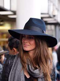 Grande Navy Fedora With Large Brim Hat Fashion Outfits With Hats Stylish Hats