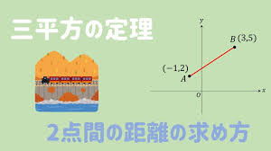 中学数学 二点間の距離の求め方をイチから解説 数スタ