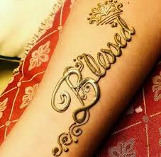 Blessed Tattoo With Mehndi Unique Mehndi Designs Mehndi Designs Mehndi Tattoo