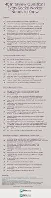 40 Interview Questions Every Social Worker Needs To Know Socialwork Career Social Work School Social Work Clinical Social Work