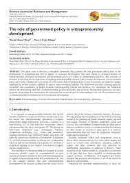 114 likes · 1 talking about this. Pdf The Role Of Government Policy In Entrepreneurship Development