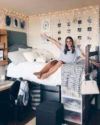 28 Really Cute Dorm Decor Ideas You Ll Actually Use By Sophia Lee Girls Dorm Room Dorm Bedroom Dorm Room Inspiration