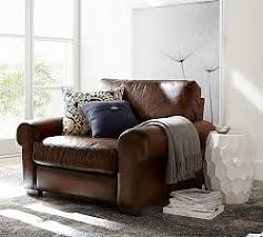 Gymax recliner chair leather swivel armchair lounge with ottoman&lumbar support black. Oversized Chair Pottery Barn