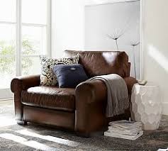 Gymax recliner chair leather swivel armchair lounge with ottoman&lumbar support black. Oversized Chair Pottery Barn