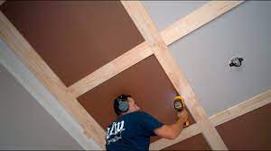 To cut crown moulding, especially, the pros say to think of the bottom of the miter box as the ceiling, and to envision the room upside down. Would You Do This To Your Ceiling Accent Trim Install Youtube