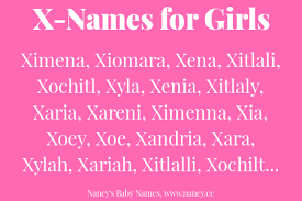 X Names For Baby Girls Girl Names Baby Names Baby Girl Names
