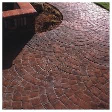 Cobblestones are an extremely durable stone that has been used throughout time for high traffic areas that need to last incredible amounts of time and wear. Stamps For Stamped Concrete Pattern European Fan