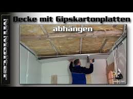 Decke Mit Gipskartonplatten Abhangen Anleitung Von M1molter Youtube Wohnzimmer Decke Decke Led Decke