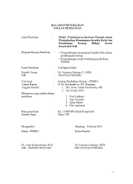 Kelengkapan sarana dan prasarana sebagai perangkat media pembelajaran ipa sangat neunjang potensi bagi guru maupun siswa agar mutu pendidikan dapat ditingkatkan dan juga sangat penting. Top Pdf Proposal Penelitian Payung Prodi Biologi 123dok Com