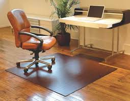 Thought we could switch out casters on chair to a rubber/silicone type, but this chair has casters that don't change out easily. Desk Chair Floor Mat For Hardwood