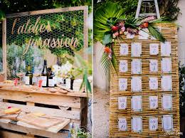 Mariage Tropicool A Avignon Anne Jeremy Au Domaine De Blanche Fleur Plan De Table Mariage Table Mariage Exotique Idee Mariage Exotique