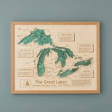 Lake Topography Art Hand Crafted Lake Map Topography Art