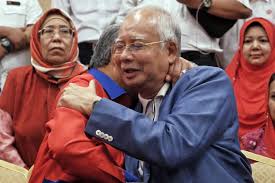 If you need to ask a question, at least get the names right. Malaysia Bars Scandal Ridden Ex Leader From Leaving Country