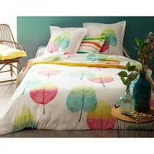 Housse de couette multico christian lacroix. Housse De Couette Feuilles Nervurees Becquet Multicolore 3 Suisses