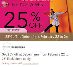 Debenhams is the type of department store where you can find there is always an offer available at debenhams. Debenhams Kuwait Sale 25 Off Debenhams Kuwait 25th