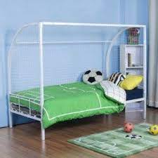 Find a stylish bed frame to add to your bedroom. Soccer Goal Bed Check This Out Limited Time Trade Me Soccer Bedding Soccer Bedroom Football Bedding