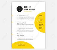 53 free images of resume. Yellow Cv Resume Template Curriculum Vitae Sample Vector Design Royalty Free Cliparts Vectors And Stock Illustration Image 98087715