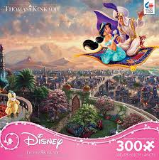 Jigsaw puzzles can be a fantastic way to keep the mind agile, and are a great hobby to take up both independently or as fun for all of the family. Ceaco Thomas Kinkade Disney Princess Aladdin Jigsaw Puzzle 300 Piece Toys R Us Canada