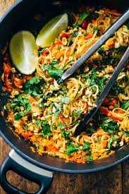 Rainbow Vegetarian Pad Thai With Peanuts And Basil Pinch Of Yum Recipe Vegetarian Pad Thai Fodmap Recipes Vegetarian Recipes