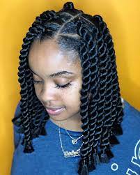 Jumbo Rope Twists Bob Braids For Black Hair Short Box Braids Hairstyles Twist Hairstyles