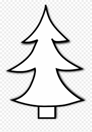 Bright shiny design vector illustration. Clip Art Tree Outline White Christmas Tree Clipart Png Download 49 Pinclipart