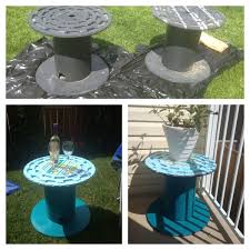 Plastic Cable Spools Free Spray Paint 4 Plastic Place Mats 2 Cable Spool Spool Tables Spool Crafts