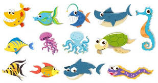 Skachivajte Raznye Vidy Morskih Zhivotnyh Besplatno In 2020 Sea Animals Animal Illustration Flower Illustration