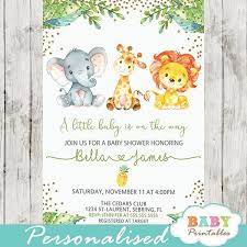 Choose from contactless same day delivery, drive up and more. Jungle Animals Baby Shower Invitations D445 Baby Printables Animal Baby Shower Invitations Jungle Animal Baby Shower Invitations Jungle Baby Shower Invites