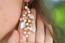 Life can be simple, life can be casual. Porcelain Flower Wedding Earrings Sterling Silver Boho Bridal Earrings Rose Gold Bridal Earrings Boho Wedding Earrings Long Wedding Earrings Weddings Earrings Springart Fr