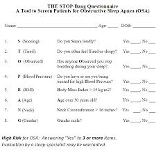 Image result for STOP-Bang Questionnaire