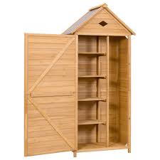 Make an outdoor storage bench seat to save space in your backyard. Natural Goplus Outdoor Storage Shed Lockable Wooden Storage Unit Tilt Roof Fir Wood Cabinet For Garden Yard Outdoor Storage Patio Lawn Garden Rayvoltbike Com