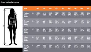 65 Exact Arena Swimsuit Size Chart