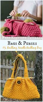 These knitting needle bag patterns by pam allen has been hugely popular and it's free! Bags Purses Free Knitting Patterns