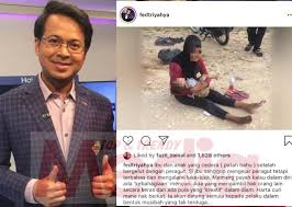 Dah jadi pengacara popular malaysia hari ini tv3 dah skg. Harta Curi Mana Nak Berkat Ahmad Fedtri Yahya Minta Nombor Akaun Ibu Anak Cedera Akibat Tindakan Jijik Peragut Media Hiburan
