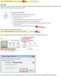 Data Source Path In Pivot Table Changes To Absolute On Its Own