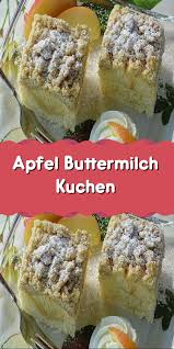 Apfel Buttermilch Kuchen In 2020 Buttermilch Kokos Kuchen Kuchen Buttermilch