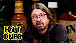 Dave Grohl Makes a New Friend While Eating Spicy Wings