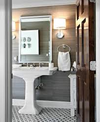 This shot showcases the kitchen's modish bathroom featuring marble vessel sinks. 48 Grey Wallpaper Bathroom Ideas On Wallpapersafari