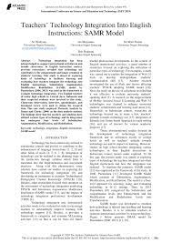 Sifat dari jenis iklan ini adalah umum pemanasan global atau global warming adalah tanggung jawab kita semua. Pdf Teachers Technology Integration Into English Instructions Samr Model