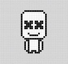 Marshmello Dj Musica Electronica Pixel Art Patterns Dibujos En Cuadricula Dibujos En Pixeles Dibujos Pixelados