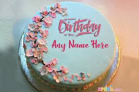 Birthday Cake And Flowers Png Simple Flowers Birthday Cake With Name For Women With Images Birthday Cake With Flowers Cake Name Beautiful Birthday Cakes
