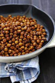 Spicy Chili Lime Roasted Chickpeas With Olive Oil Garbanzo Beans Chili Powder Cumin Ground Chipotle Chile P Chickpea Snacks Food Holiday Appetizers Recipes