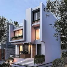 Modern Style Home Elevation Ideas In 2020 Modern House Exterior House Designs Exterior Duplex House Design