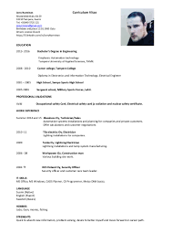 Resume cv example sample template format curriculumvitae examples … french cv template. Jerry Nurminen Curriculum Vitae English